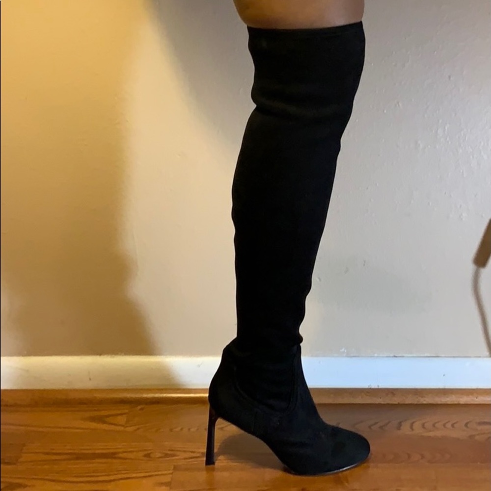 ❗️NIB Nine West Black Fabric Over-the-knee boots